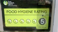 Awarded best food hygiene rating possible