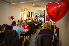 Valentines night at Cafe Papillon, Oxted