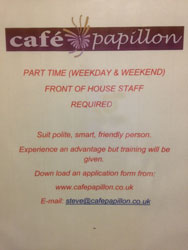 We are hiring staff in Oxted