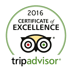 Tripadvisor awards Cafe Papillon a Certificate of Excellence