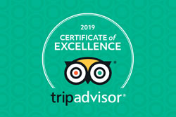 Awarded TripAdvisor Certificate of Excellence for 2019