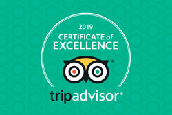 Awarded TripAdvisor Certificate of Excellence for 2019